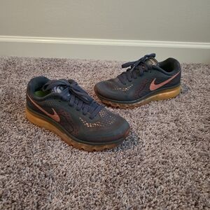 Nike Air Max 2014 (621078-200) Dark Magnet Grey Bright Mango Sz 8